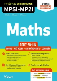 Mathématiques MPSI-MP2I