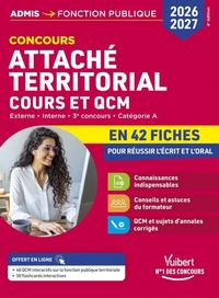 Attaché territorial externe, interne, 3e concours, catégorie A