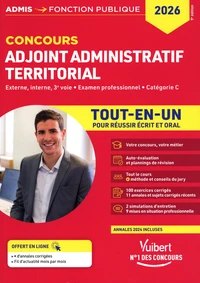 Concours adjoint administratif territorial Tout-en-un