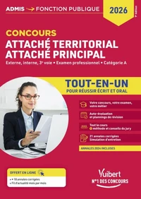 Concours Attaché territorial Attaché principal externe, interne, 3e voie, examen professionnel, catégorie A