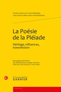 La poésie de la Pléiade