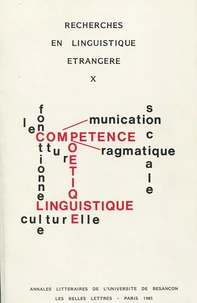 Recherches en linguistique étrangère