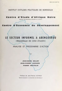 Le secteur informel à Abengourou, République de Côte d'Ivoire
