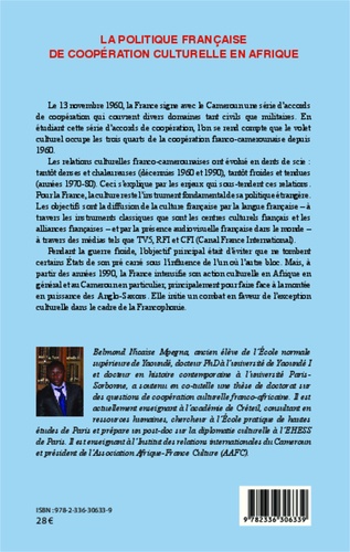 La politique française de coopération culturelle en Afrique. L'exemple du Cameroun