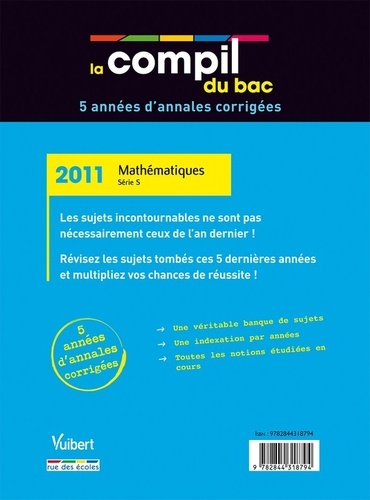 Mathématiques Bac S  Edition 2011