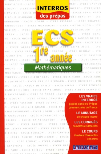 Bénédicte Bourgeois - Mathématiques ECS 1e année.