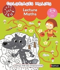 Bénédicte Colin et Christelle Chambon - Coloriages malins avec des jeux - Lecture Maths 3-4 ans PS.