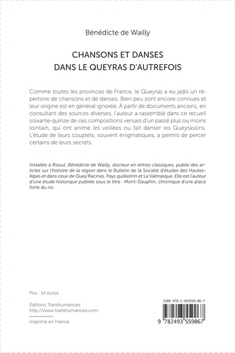 Chansons et danses dans le Queyras d'autrefois