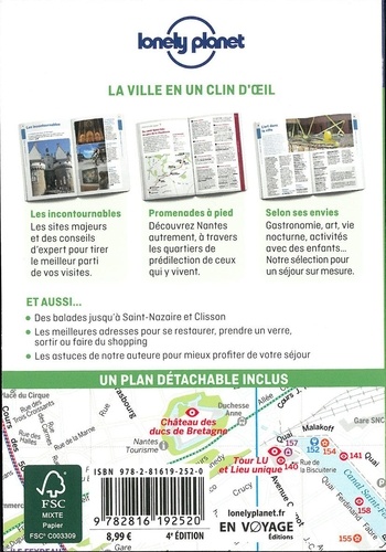 Nantes en quelques jours 4e édition -  avec 1 Plan détachable