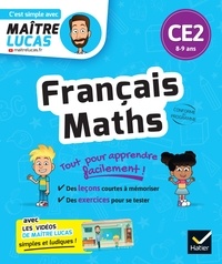 Bénédicte Idiard - Français et Maths CE2 - cahier de révision et d'entrainement - C'est simple avec Maître Lucas.