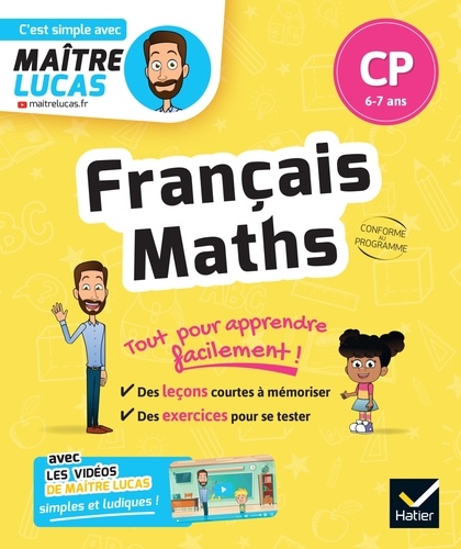 Bénédicte Idiard - Français et Maths CP - cahier de révision et d'entrainement - C'est simple avec Maître Lucas.