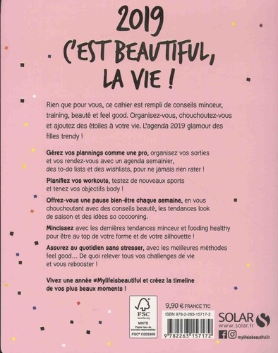 Mon cahier my life is beautiful  Edition 2019