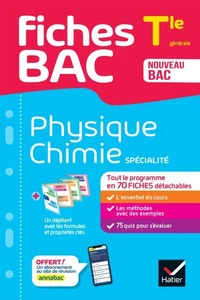 Fiches bac - Physique-Chimie Tle (spécialité) - Bac 2027
