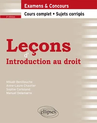 Leçons d'introduction au droit
