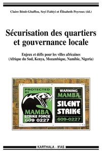 Sécurisation des quartiers et gouvernance locale