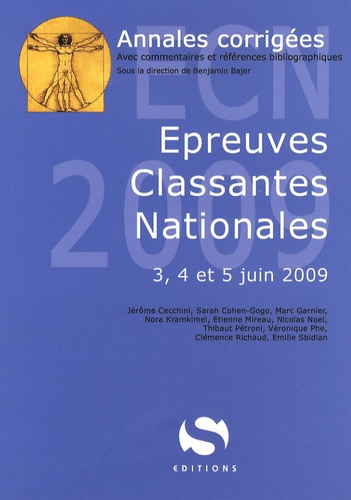 Benjamin Bajer - Annales corrigées Epreuves Classantes Nationales - 3, 4 et 5 juin 2009.