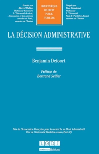 Benjamin Defoort - La décision administrative.