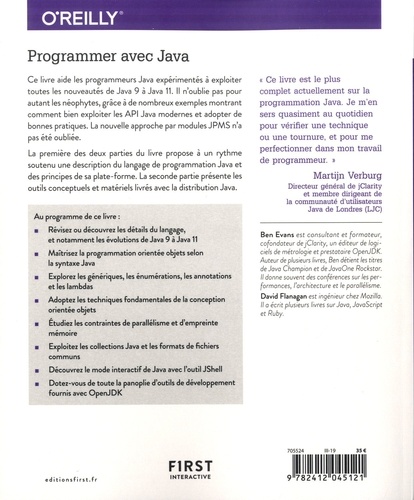 Programmer avec Java de Benjamin J. Evans - Grand Format - Livre - Decitre