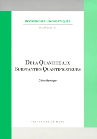 De la quantité aux substantifs quantificateurs