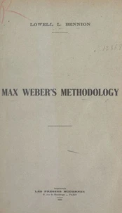 Max Weber's methodology