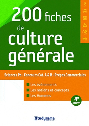 Benoît Berthou et Sébastien Dussourd - 200 fiches de culture générale.