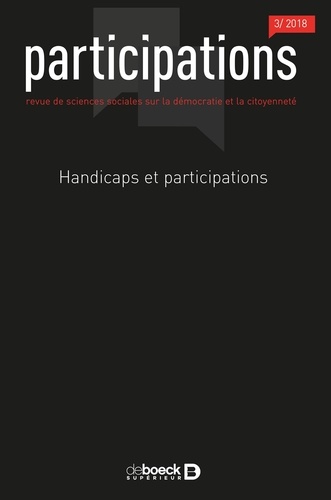 Participations N° 22, 2018/3 Handicaps et participations