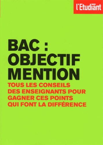 BAC : objectif mention - Occasion