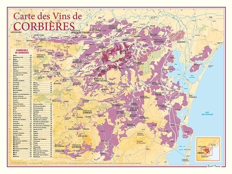  Benoit France - Carte des vins de Corbières.