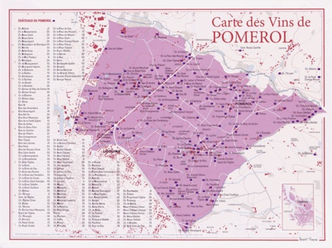  Benoit France - Carte des vins de Pomerol.
