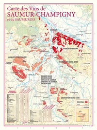 Carte des vins de Saumur Champigny et du Saumurois
