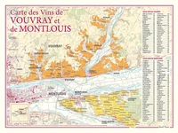 Carte des vins de Vouvray et de Montlouis