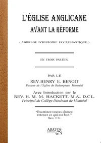 L'Eglise anglicane avant la Réforme