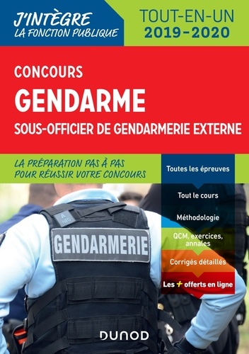 Benoît Priet et Corinne Pelletier - Concours Gendarme sous-officier de gendarmerie externe - 4e éd. - Tout-en-un - 2019/2020.