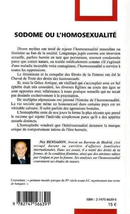 Sodome ou l'homosexualité