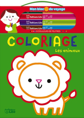 Coloriage Les animaux. Avec 8 couleurs de feutres