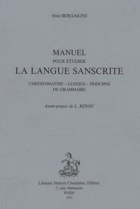 Manuel pour étudier la langue sanscrite