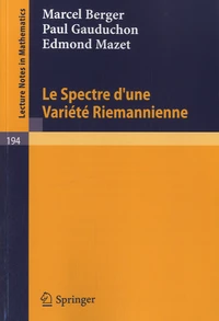Le Spectre d'une Variété Riemannienne