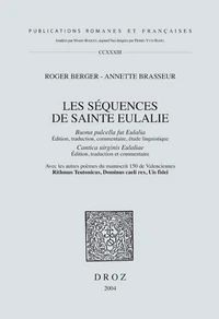 Les séquences de Sainte Eulalie