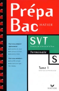 Sciences De La Vie Et De La Terre Terminale S. Tome 1, Genetique, Immunologie, Enseignement Obligatoire, Enseignement De Specialite