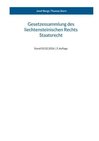 Gesetzessammlung des liechtensteinischen Rechts - Staatsrecht