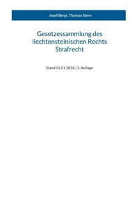 Gesetzessammlung des liechtensteinischen Rechts - Strafrecht