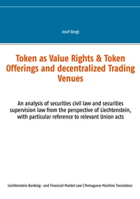 Token como Direitos de Valor & Token Offerings e Centros Comerciais Descentralizados