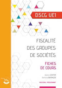 DSCG UE1- Fiscalité des groupes de sociétés- Fiches de cours