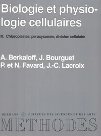 Biologie et physiologie cellulaires