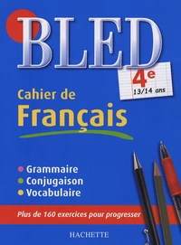 Cahier de français 4e