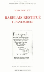 Rabelais restitué Tome 1