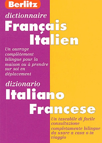  Berlitz - Dictionnaire français-italien et italiano-francese.
