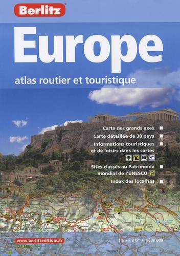  Berlitz - Europe - Atlas routier et touristique 1/800 000.