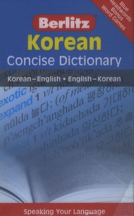  Berlitz - Korean concise dictionary - Korean-English ; English-Korean.