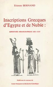 Inscriptions grecques d'Egypte et de Nubie